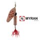 Myran Tuna Lax 25gr. Kobber m/rde prikker