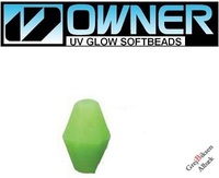 Owner UV Glow Softbeads Str. 4/4,5mm Grn